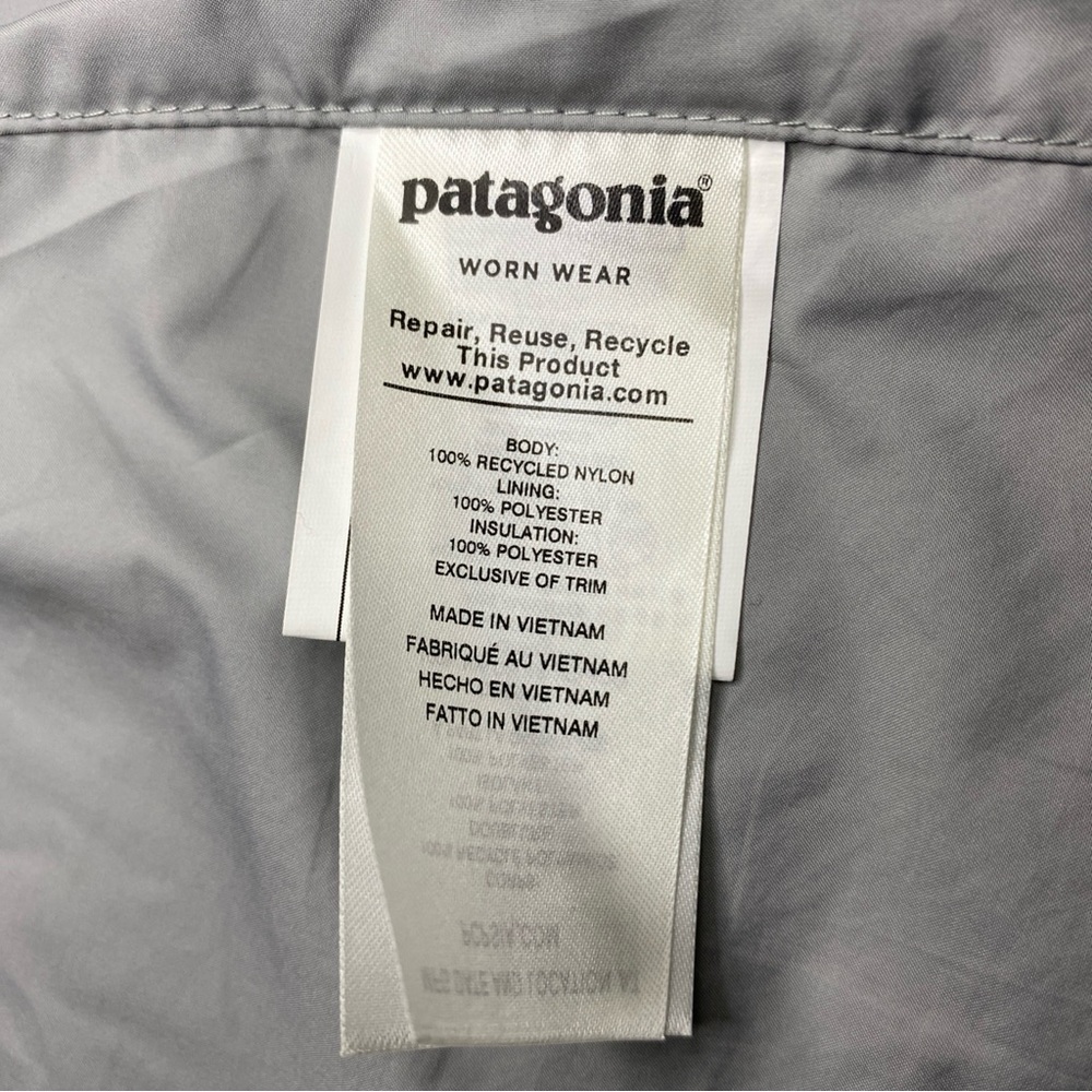 PATAGONIA Women’s XS X Small Radalie Parka Long Insulated Puffer Jacket Silver - Picture 5 of 6